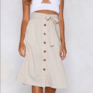 NWT Button Skirt